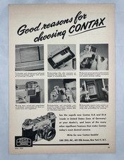 Original 1952 Zeiss Ikon CONTAX Camera Advertisement Original Vintage Print Ad picture