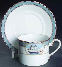 Noritake High Sails Cup & Saucer 441165 picture