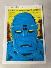 TORGO from FANTASTIC FOUR art original comic color guide 1980 MARVEL SPLASH picture