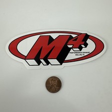 RARE M4 Performance Exhaust Sticker Dallas, TX Motorcycle Motocross Decal NOS picture