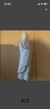 Buddhist Kannon Bodhisattva Statue Antique Retro Ceramic Figure picture