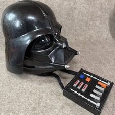 2004 Star Wars Darth Vader Voice Changer Helmet Mask Electronic Breathing Video picture