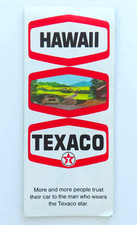 Texaco Hawaii Street Map Vintage 1969 60s Hawaiian Islands Road Travel Souvenir picture
