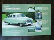 1949 1950 1951 Nash Ambassador 6-Page Original Article 1123 picture