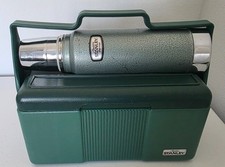 Stanley Aladdin Vintage Classic Green Lunch Box Cooler and 32 oz Thermos Bottle picture