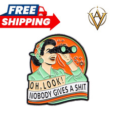 Sarcastic Quote Enamel Pin Vintage Brooch Badge Backpack Accessory Gift Pin picture