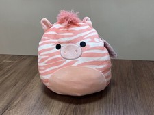 NEW 11” Squishmallows Josue Orange Zebra Kellytoy Plush Nwt picture