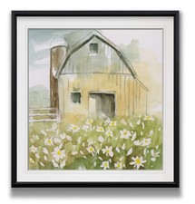 Renditions Gallery BF-19326-1616 Daisy Barn Paintings Rustic Framed Giclee picture