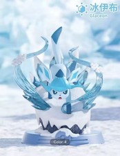 Anime Pokemon Glaceon Action Figure Collection Model Kids Toy Gift picture