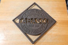 Vintage Tabasco Cast Iron Trivet 8