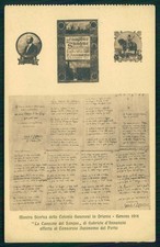 Genova Mostra Colonie Oriente Canzone del Sangue G. D'Annunzio cartolina TC6114 picture