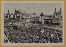 1967 May Day Workers Demonstration Red Square Moscow USSR Soviet Postcard picture