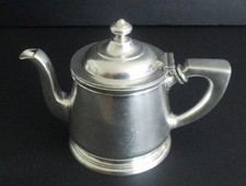 1948 Souvenir R. Wallace Silverplate Teapot Fort Lauderdale Beach Hotel Florida picture
