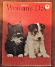 Woman's Day mag issue vintage February 20 1949 Cats recipes fashion Decor Beall  picture