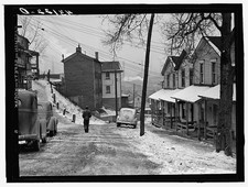 Aliquippa Pennsylvania 1941 Street Snowy Residential Road FSA Portland Houses picture