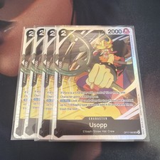 One Piece OP17-080 Usopp SR 4x Playset NM picture