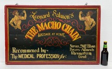 Vtg Leonard Salmon's Macho Chain Massage Quack Medicine 36x22