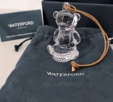 Waterford 2024 Annual Baby's 1st Christmas Teddy Bear Ornament # 1071520 W/ Box picture