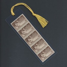 Brahma Chicken (Rooster) - Vintage Set of 5 Stamps Bookmark Unique picture