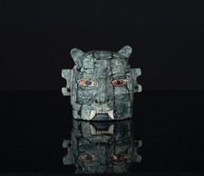 Handcrafted pendant Camazotz Crafted from fine granite inlays of Spondylus shell picture