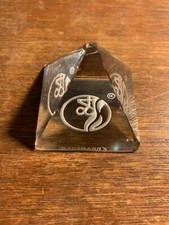 HAUSMANN'S 84  _Acrylic?_  Pyramid Paperweight _cHECK iT_ picture
