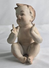 Vintage Piano Baby Bisque Porcelain Piano Baby picture