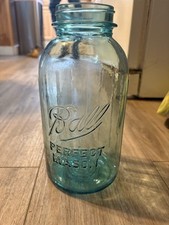 Antique Blue Ball Perfect Mason Jar Half Gallon (2qt) # 5 picture