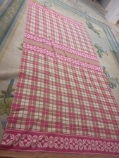 1930's Beacon Camp Blanket Reversible Huge Double Length Check Pattern 73