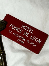Authentic Vintage Hotel Ponce De Leon St Augustine FL Room 111 Key & Tag 1967 picture