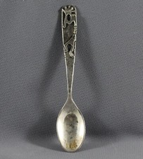 Vintage Navajo Indian Cast Silver Demitasse Spoon - Don Platero - 3.75