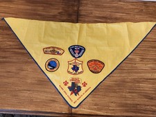 Boy Scouts,nice neckerchief from the Alamo Area Council,w/5 patches. See pics. picture