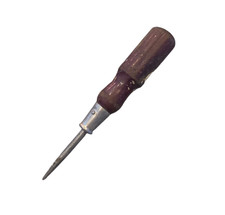 Antique Model T Ford wooden-handled thin flathead screwdriver picture