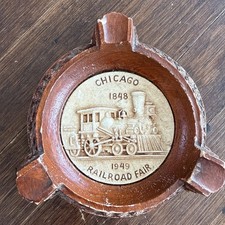 Vintage 1949 Chicago Railroad Fair Ashtray picture