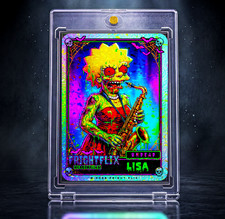 Fright Flix - Lisa Undead Holographic Trading Card Fan Made Print *MINT* Signed picture