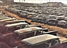 1955,56,57 CHEVROLET  JUNK SALVAGE CARS NOMADS BELAIRS 5x7 GLOSSY REPRINT picture
