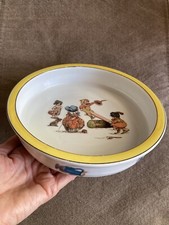 Vintage Bavarian RCW German Childs Feeding Bowl Porcelain 7.5” Retsch & Co. Rare picture