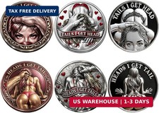 3PCS Heads I Get Tail Coin, Tails I Get Head Coin, Funny 