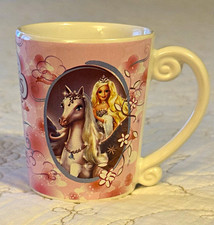 Vintage Galerie Barbie & The Magic of Pegasus Mini Ceramic Mug 2005 picture