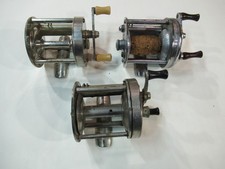 3 level wind Vintage fishing reels Lashless, 1700 South Bend 550, Criterion 1960 picture