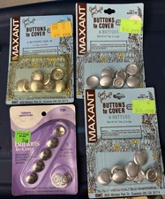 Vintage Maxant & Talon Buttons to Cover Lot - Size 30 & 24 NOS Sewing Crafts picture