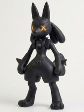 Lucario Custom X-Eye 3D Printed Figure Black Pokémon Collectible picture