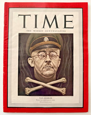 Vintage February 1945  TIME MAGAZINE Nazi Himmler Germany Hitler WW2 wwii picture