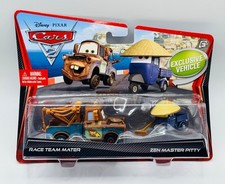 AUTHENTIC Cars: 2010 Race Team Mater & Zen Master Pitty (2-Pack) Cars 2 +baggie picture