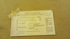 Vintage WWII March 1942 Selective Service Notice of Classification Camden WV picture