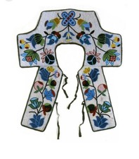 Handmade Ojibwe Beaded Yoke Collar Native American Powwow Regalia Women YK517 picture