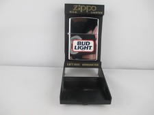 ZIPPO 1993 BUD LIGHT BEER ADVERTISING POLISHED CHROME LIGHTER SEALED IN BOX 753 picture