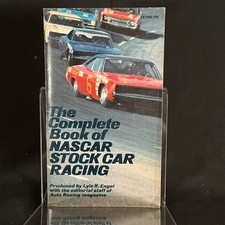 1969 Complete Book of NASCAR Stock Car Racing Lyle Engel 1st Print Paperback picture