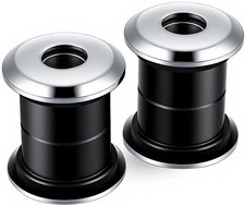 Polyurethane Handlebar Riser Bushings Black Urethane fr Harley Chrome#Black picture