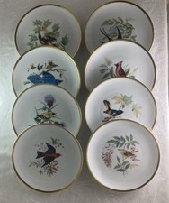Complete Plate Set of 8 From The Drawings of Audubon Hutschenreuther Selb German picture
