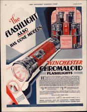 1931 Vintage ad Winchester Chromaloid Flashlight retro Art Price  RARE picture